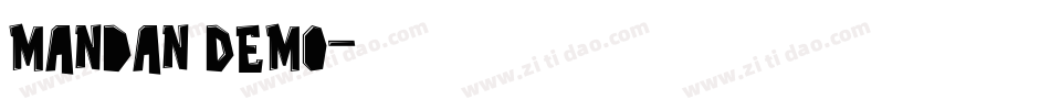 Mandan Demo字体转换